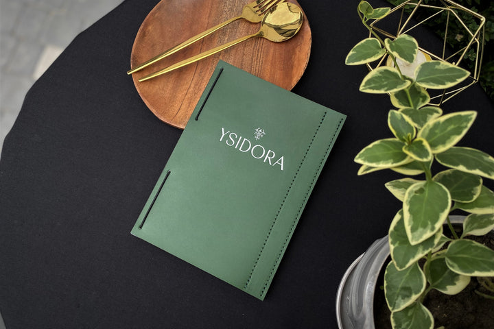 Embossed Leather Menu Cover