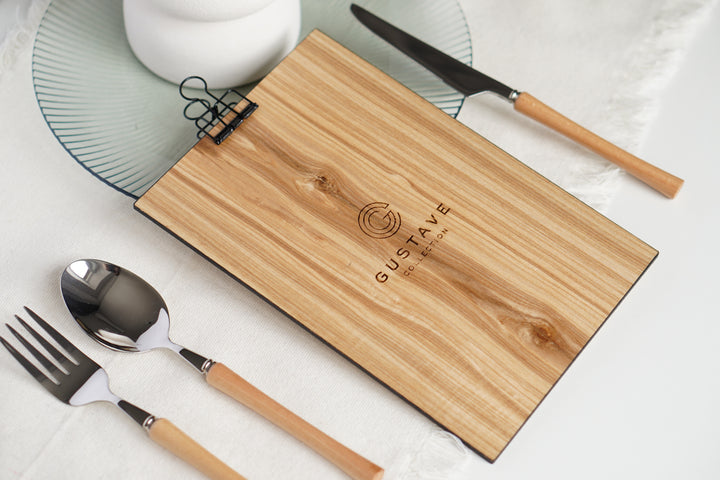 Ashwood Menu Holder with Binder