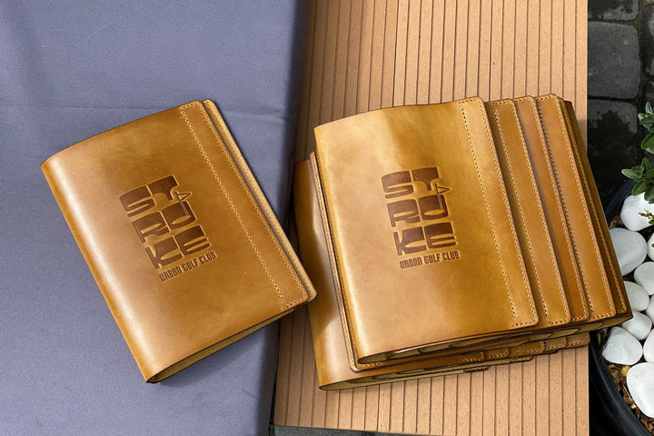 Leather Menu Cover A5: Ring Binder Restaurant Menu Folder