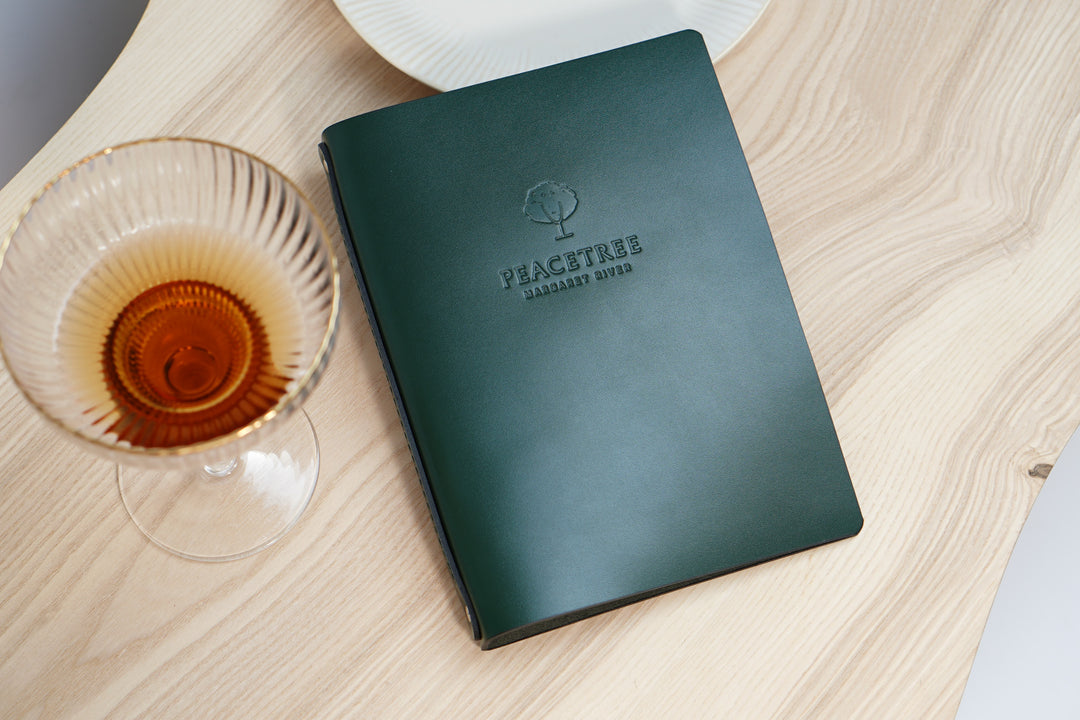 Embossed Logo Leather Menu Folder: A4 A5 Restaurant Menu Cover