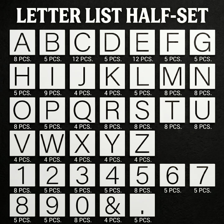 Wooden Letter Board Menu, Changeable Letter Rails for Restaurant Decor