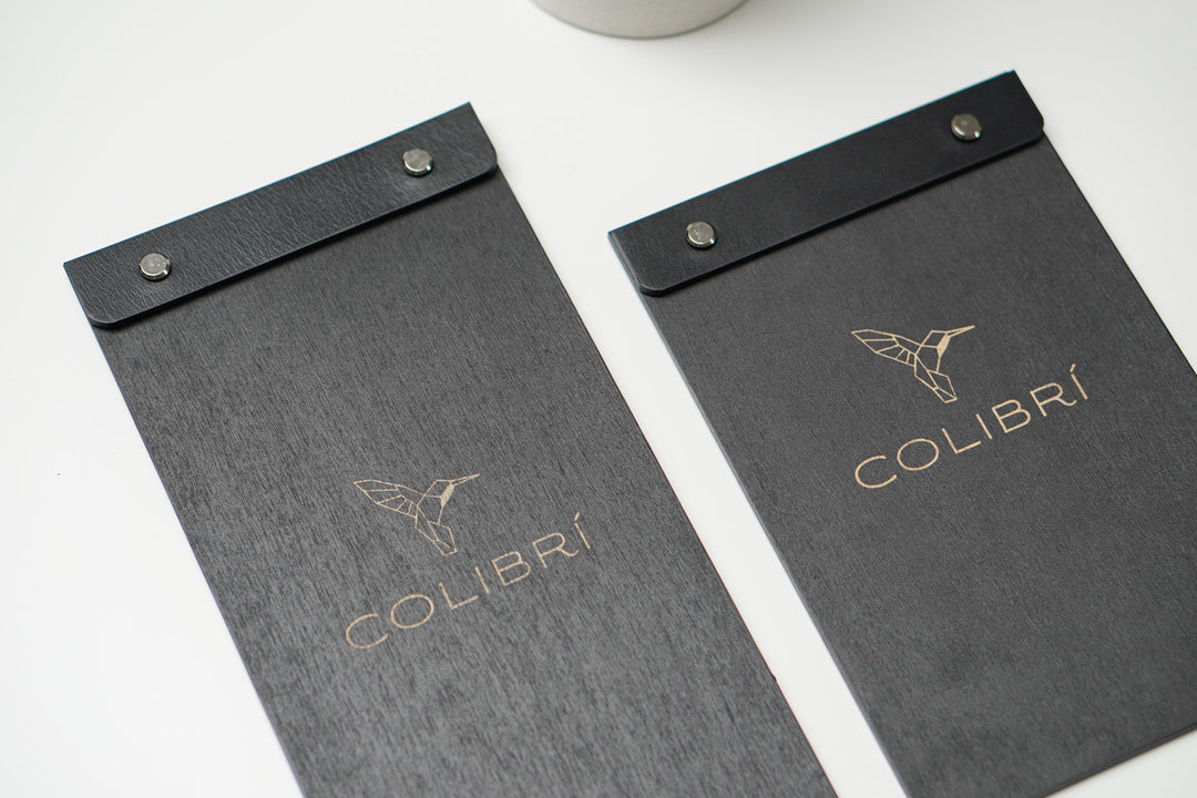 Custom Leather Menu: Wooden Restaurant Menu Holder