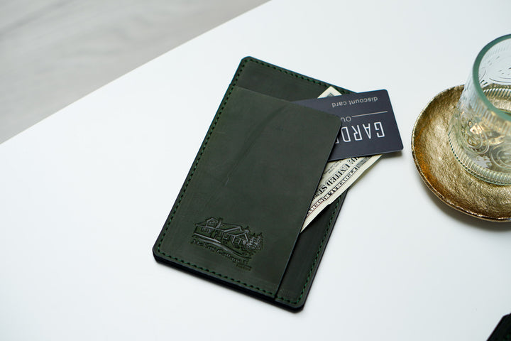 Personalized Leather Check Holder: Vintage Restaurant Bill Presenter