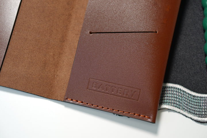 Custom Leather Bill Presenter – Server Wallet with Logo