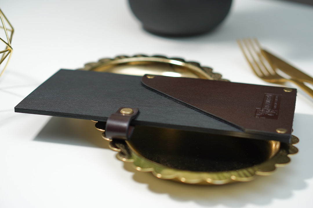 Personalized Wood Check Presenter: Custom Restaurant Bill Holder