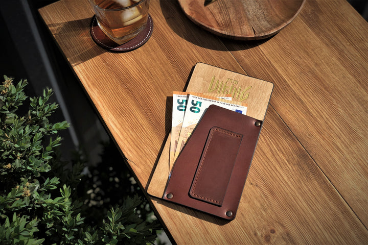Leather Check Presenter: Embossed Restaurant Bill Holder