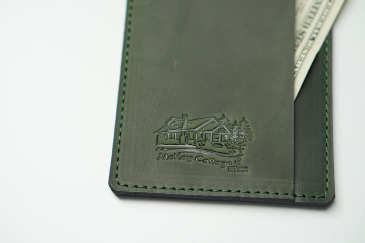 Personalized Leather Check Holder: Vintage Restaurant Bill Presenter