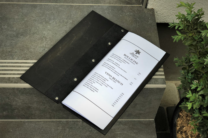 Wooden Menu Cover: Restaurant Menu Folder