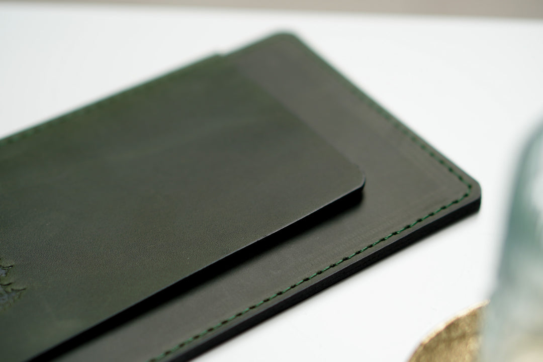 Personalized Leather Check Holder: Vintage Restaurant Bill Presenter