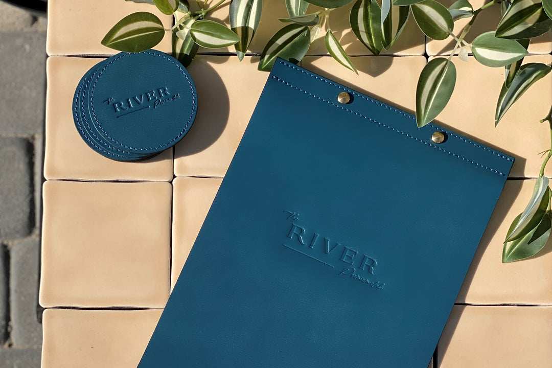 Leather Restaurant Menu Folder: Custom Embossed Menu Holder
