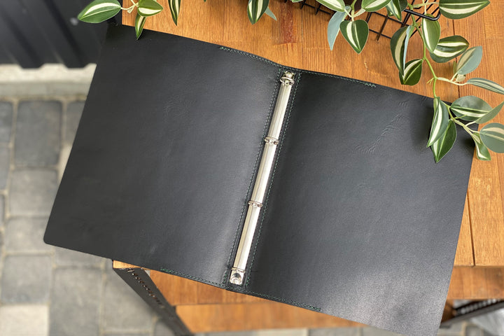 Leather Menu Cover: Restaurant Menu Folder, Custom Guest Book