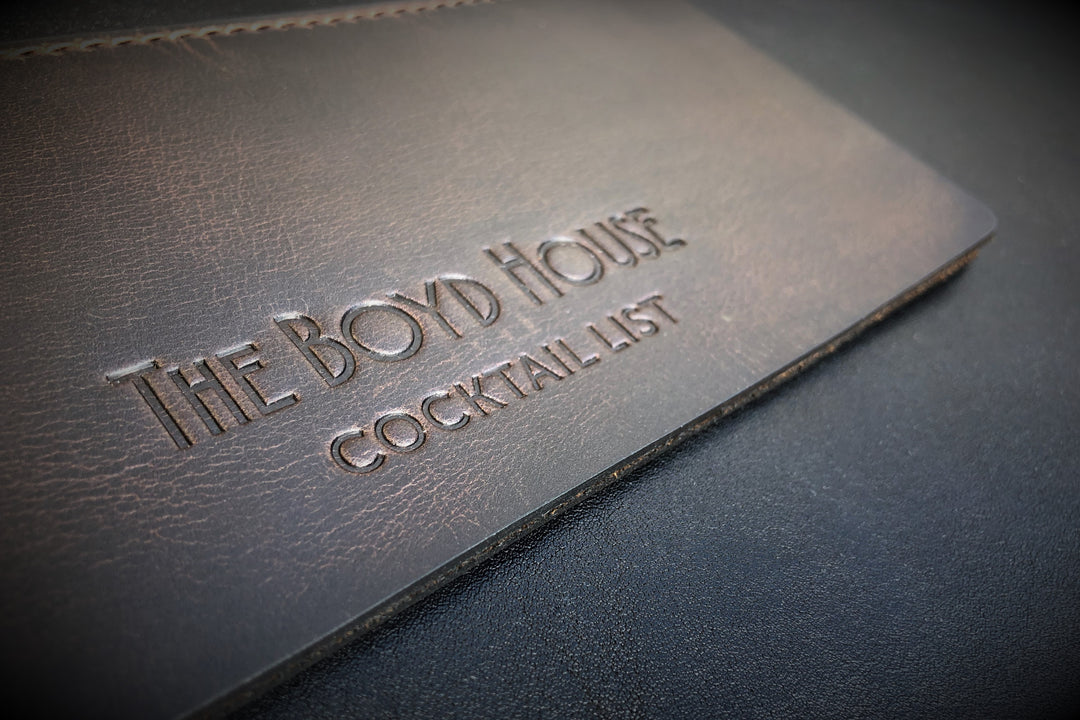 Vintage Leather Bill Holder: Restaurant Check Presenter