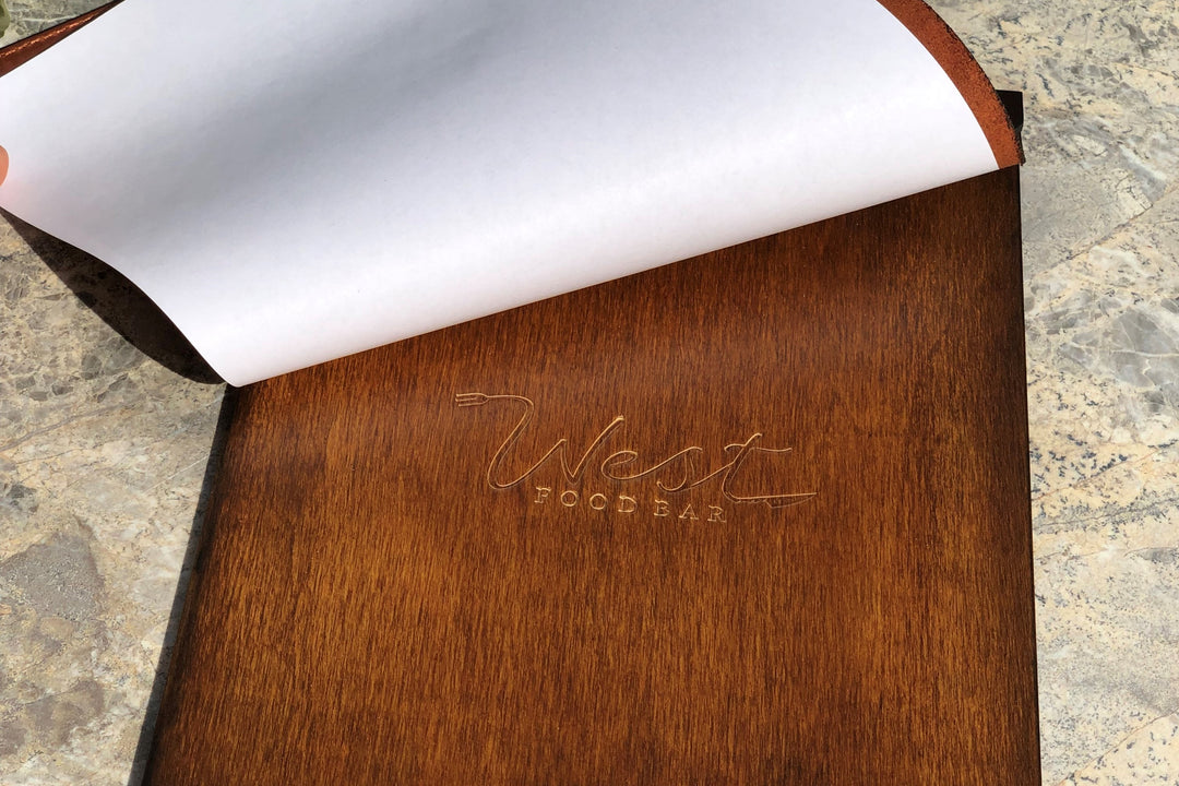 Vintage Leather Menu Folder