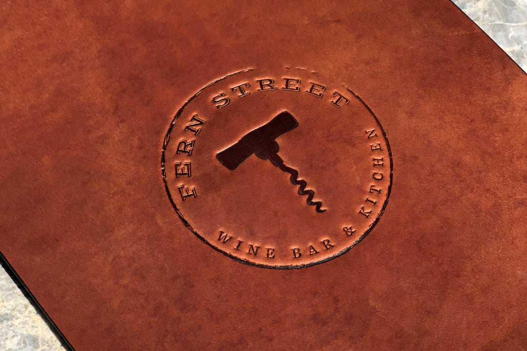Vintage Leather Menu Folder