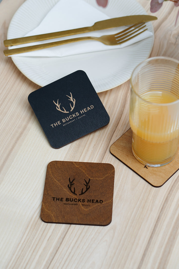 Coasters for Bar, Custom Drink Coaster, Wood Coasters Set, Personalized Coaster Set