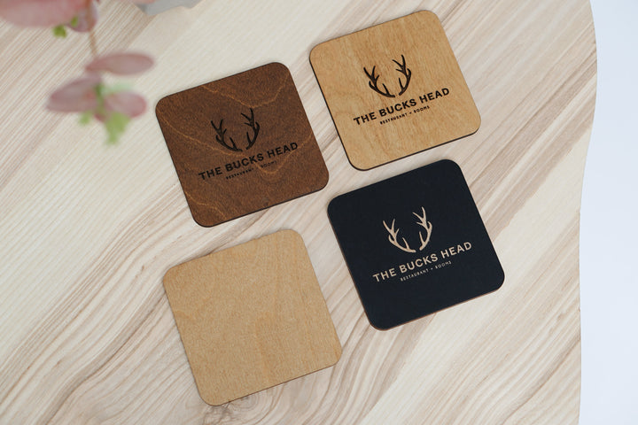 Coasters for Bar, Custom Drink Coaster, Wood Coasters Set, Personalized Coaster Set