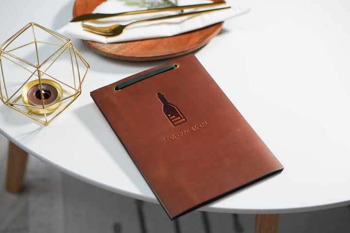 Leather Menu Board: Restaurant Menu Cover