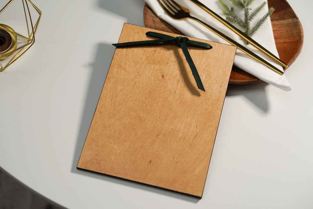 Leather Menu Board: Restaurant Menu Cover