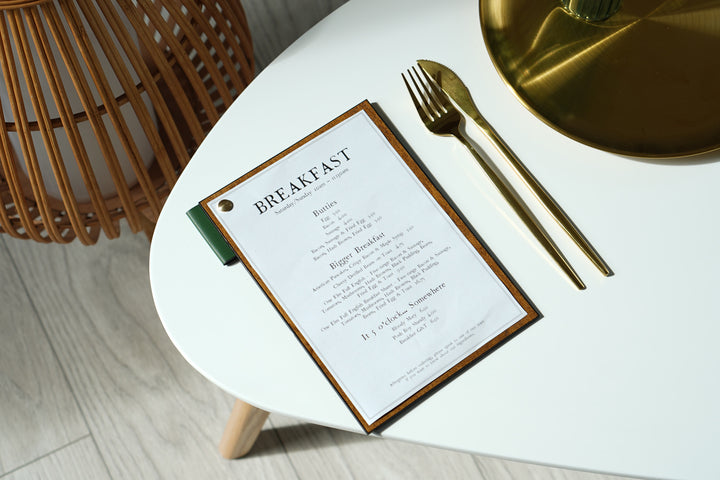 Leather Menu Board