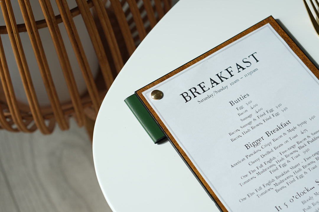 Leather Menu Board
