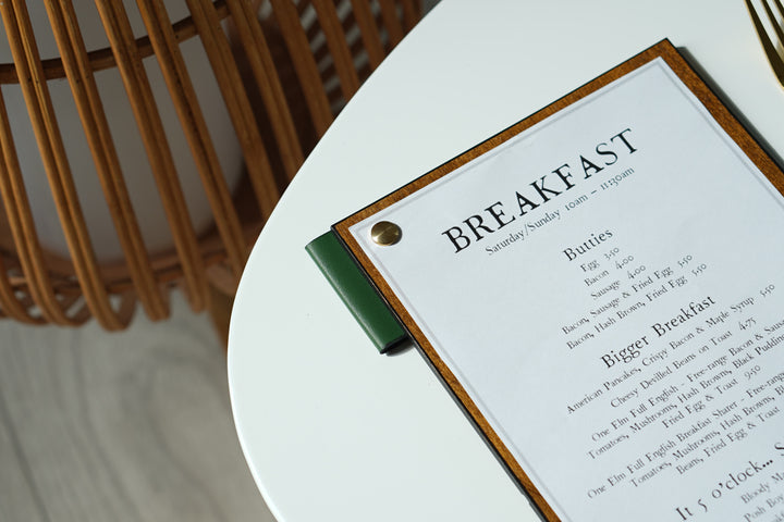 Leather Menu Board