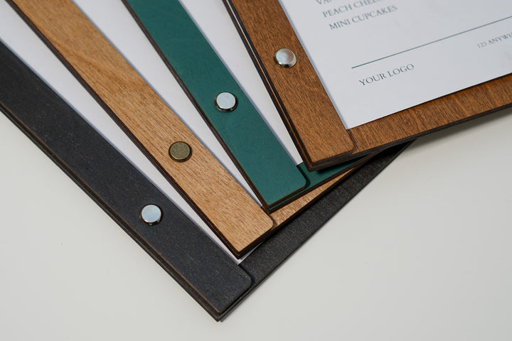 Custom Logo Wooden Menu Board: Restaurant Cafe Bar