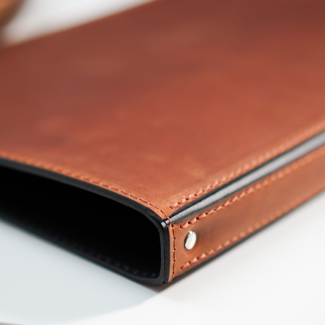 Leather Menu Cover: Custom Letter Size Binder