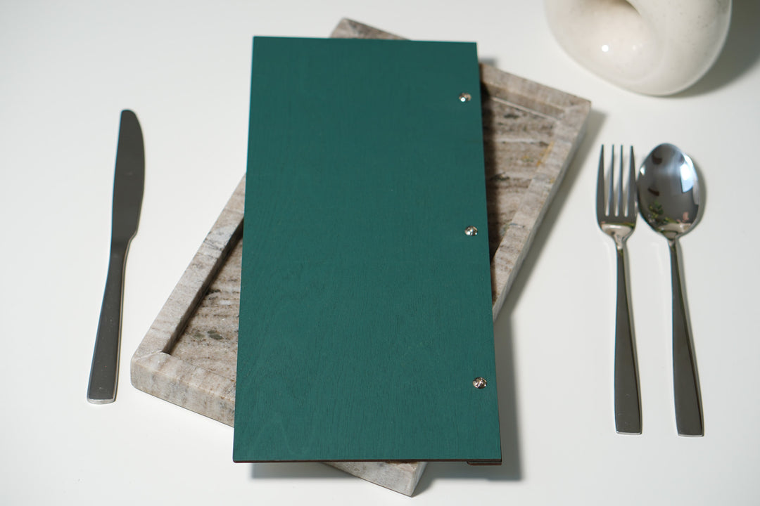 Custom Logo Wooden Menu Board: Restaurant Cafe Bar