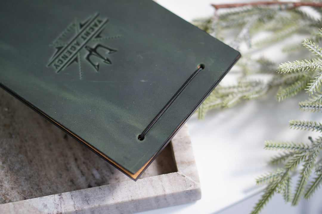 Custom Leather Menu Cover: Restaurant Menu Holder