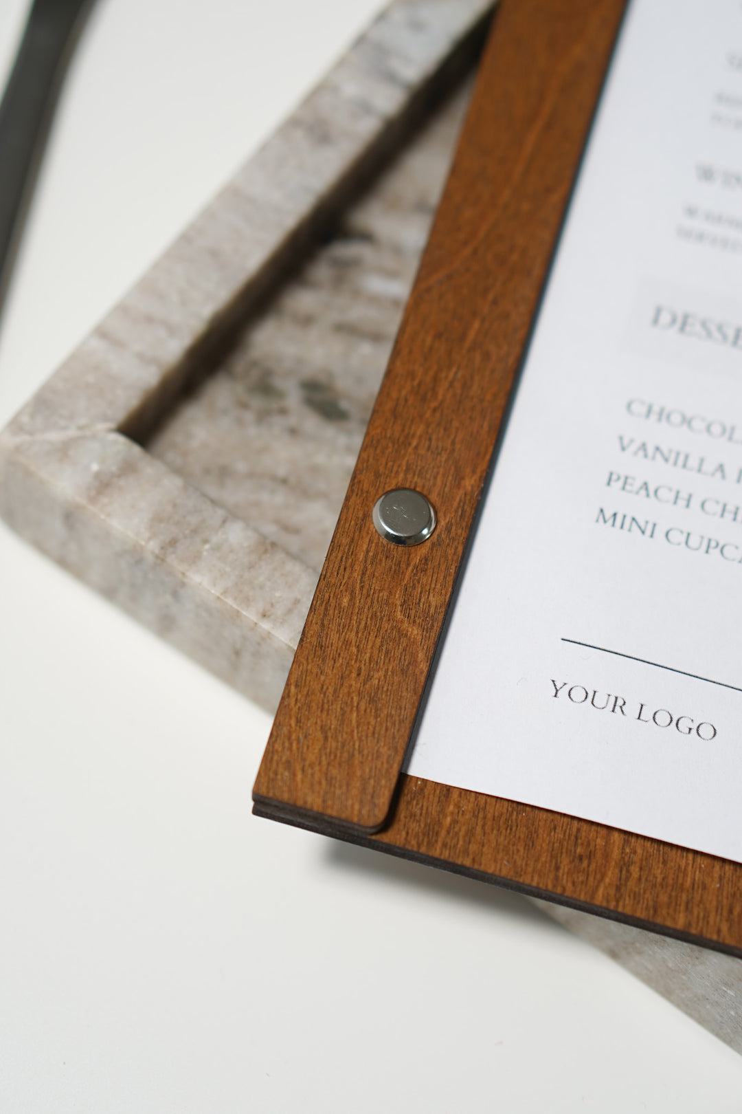 Custom Logo Wooden Menu Board: Restaurant Cafe Bar