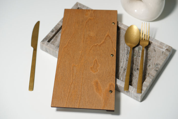 Custom Logo Wooden Menu Board: Restaurant Cafe Bar