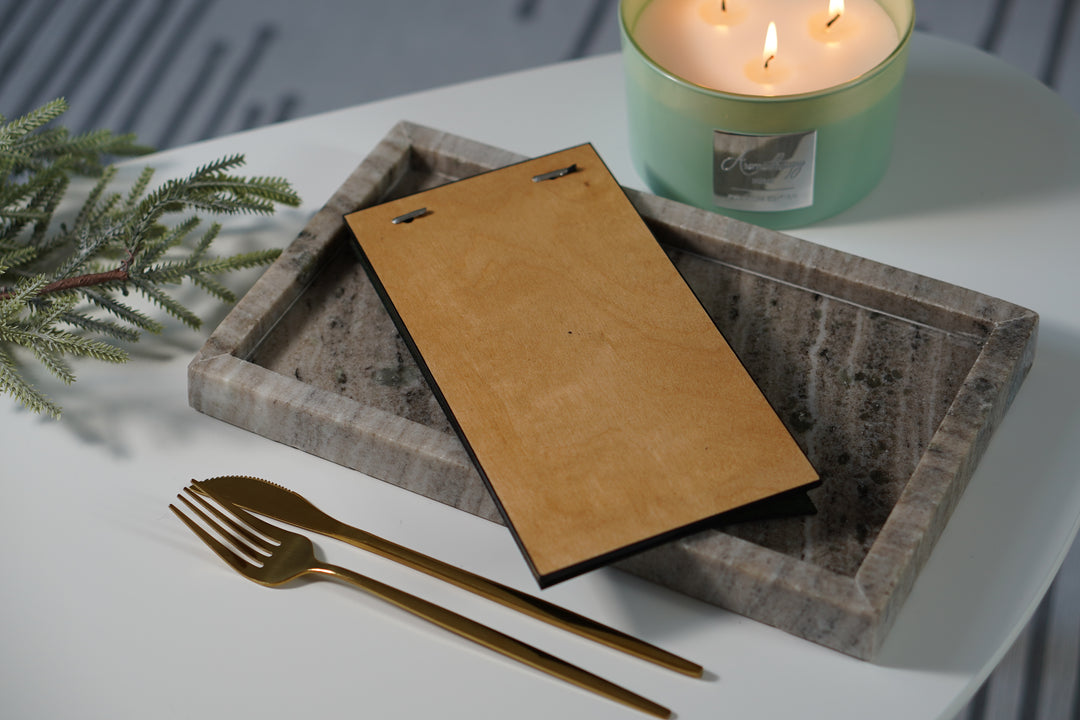 Custom Leather Menu Cover: Restaurant Menu Holder