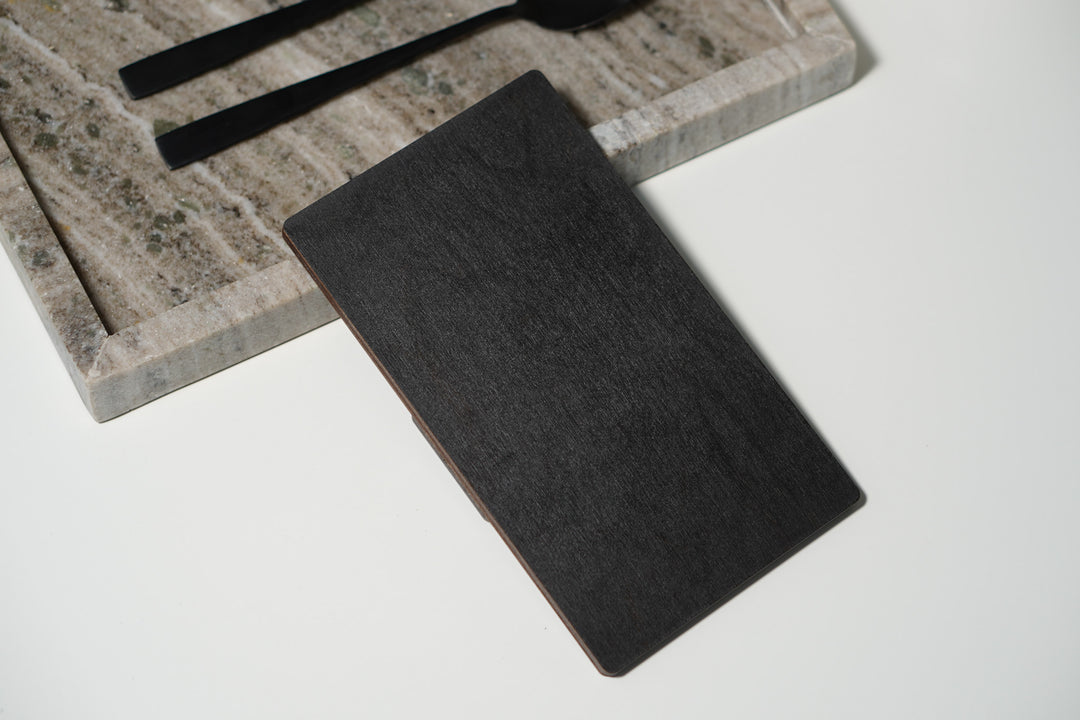 Wooden Check Presenter, Server Checkbook with Logo Engraving