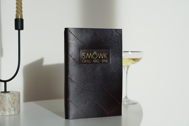 Custom Leather Menu Cover