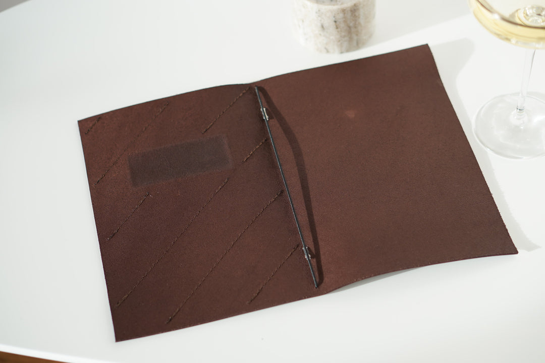 Custom Leather Menu Cover