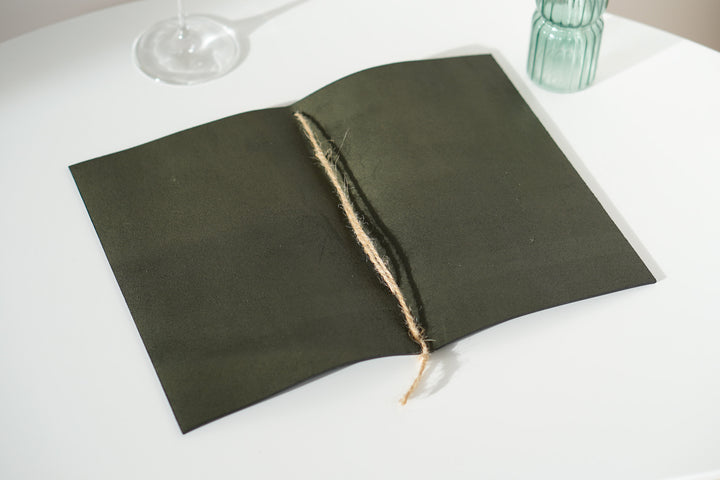 Custom Leather Menu Holder