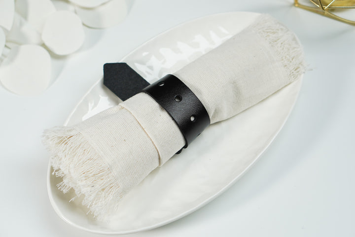 Custom Leather Napkin Rings: Personalized Table Decor