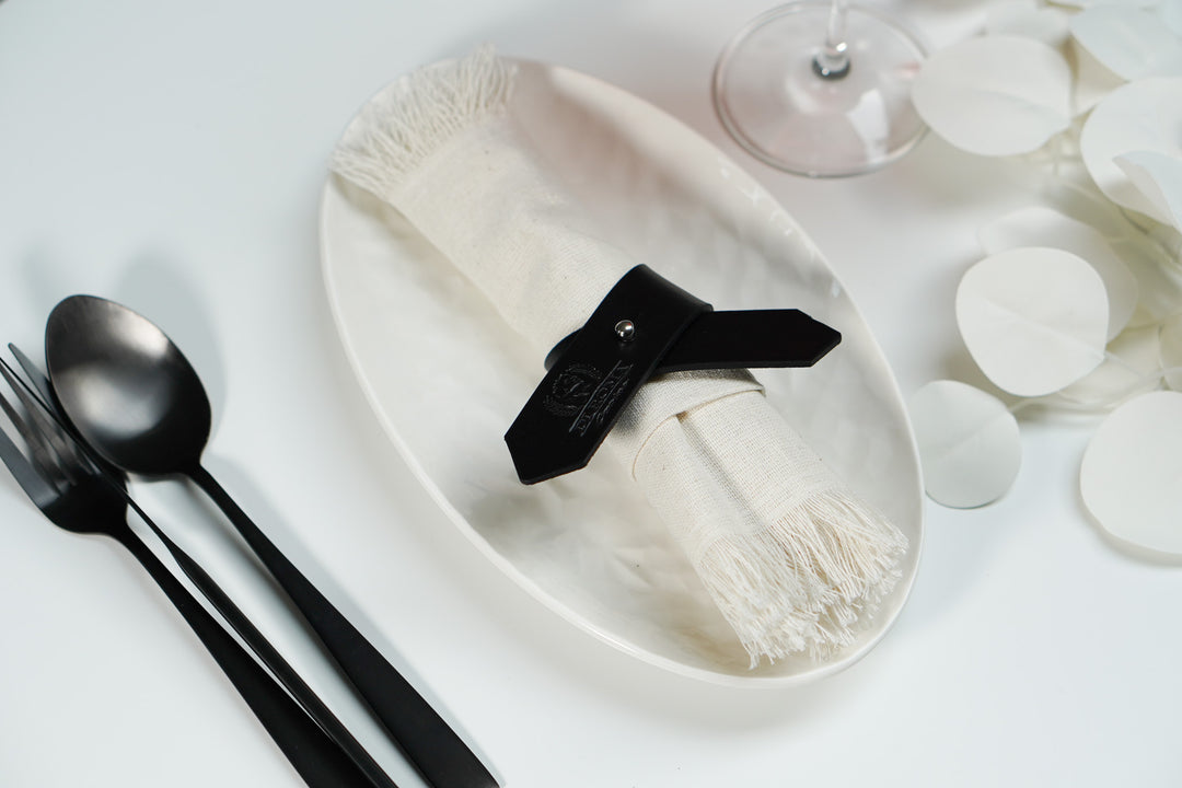Custom Leather Napkin Rings: Personalized Table Decor