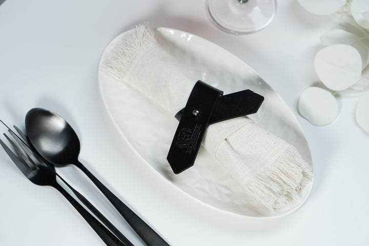 Custom Leather Napkin Rings: Personalized Table Decor