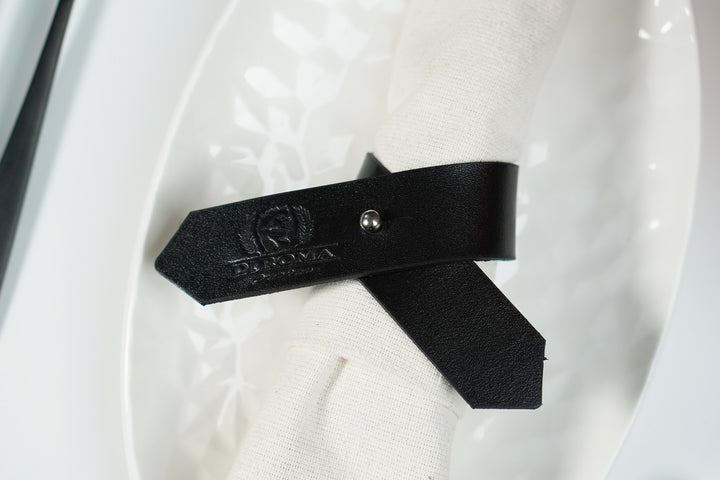 Custom Leather Napkin Rings: Personalized Table Decor