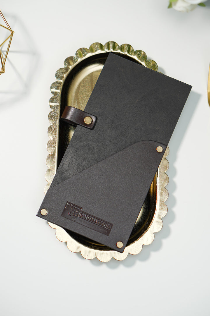 Personalized Wood Check Presenter: Custom Restaurant Bill Holder