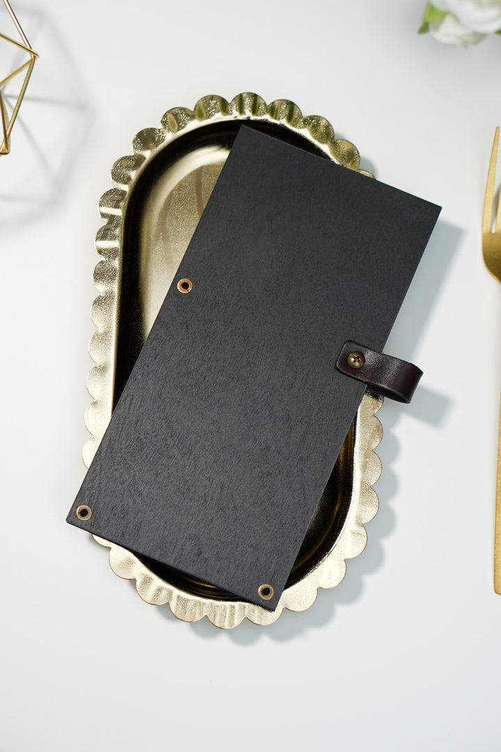 Personalized Wood Check Presenter: Custom Restaurant Bill Holder