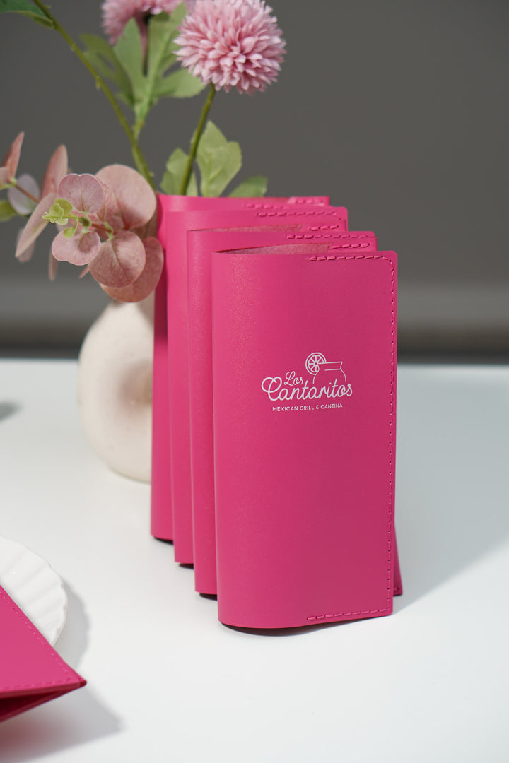 Personalized Leather Guest Check Holder: Custom Restaurant Bill Presenter