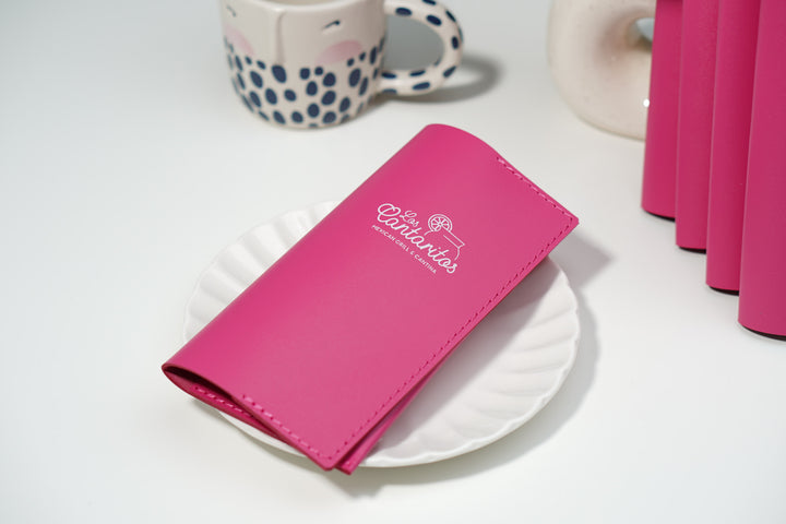 Personalized Leather Guest Check Holder: Custom Restaurant Bill Presenter