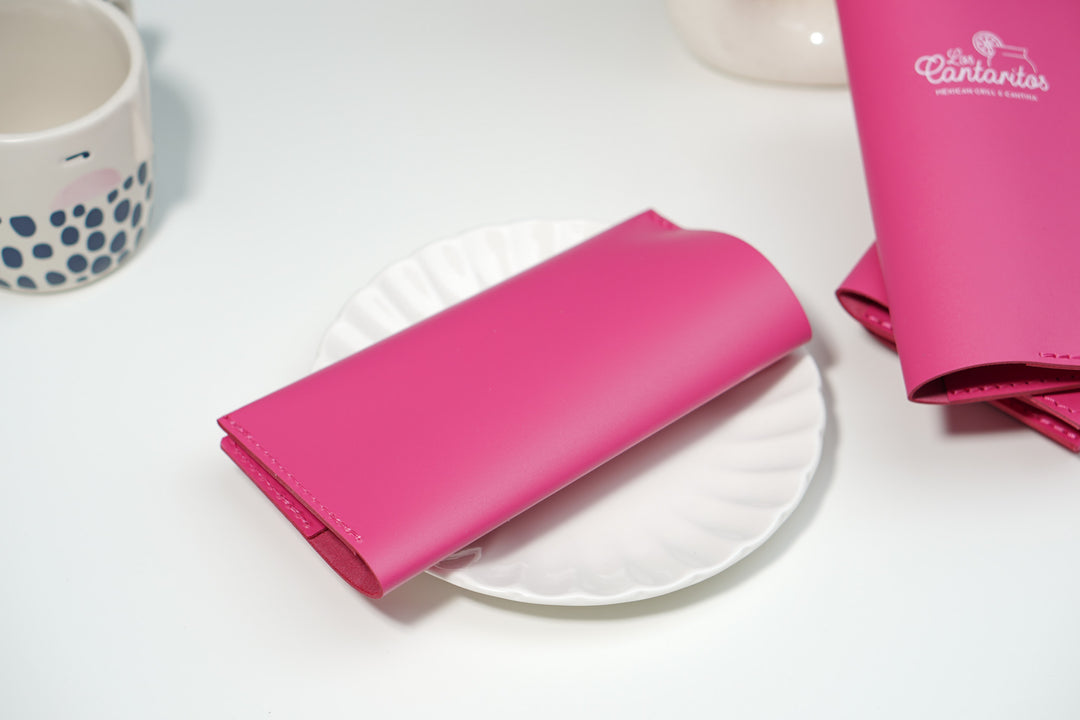 Personalized Leather Guest Check Holder: Custom Restaurant Bill Presenter