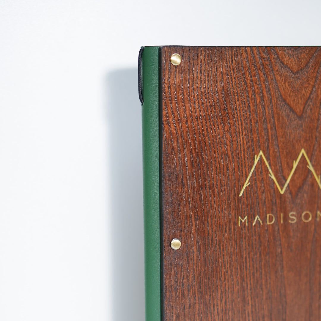 Ashwood & Leather Menu Folder: Ring Binding