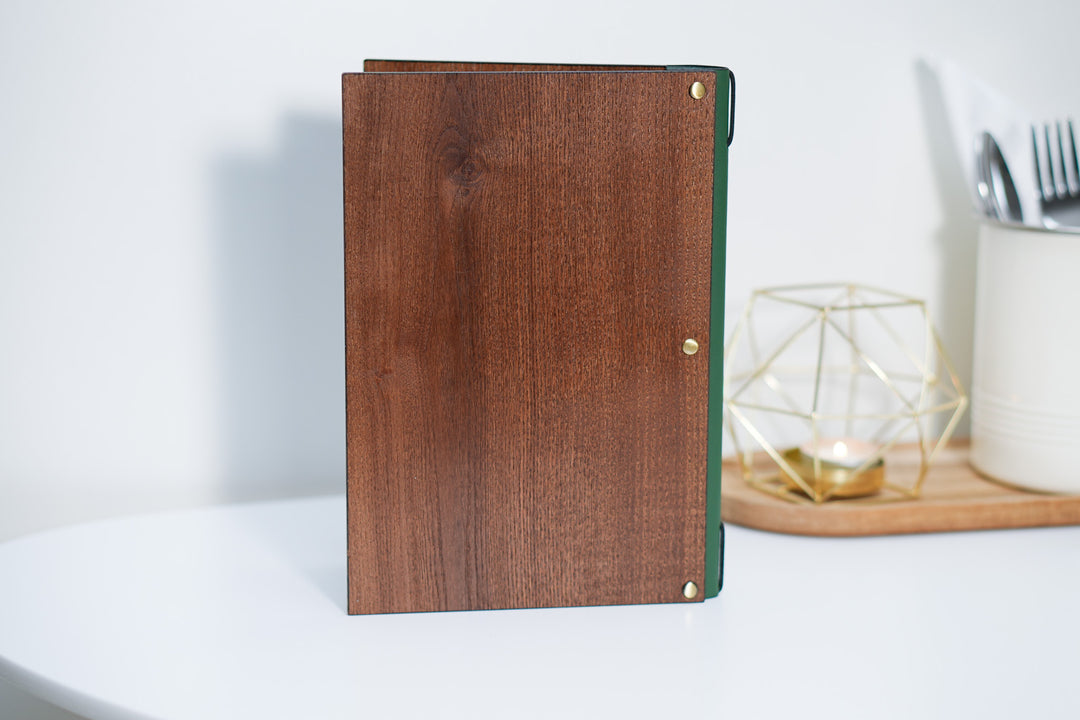 Ashwood & Leather Menu Folder: Ring Binding