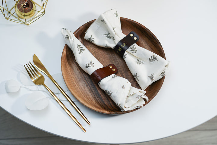 Custom Leather Napkin Rings