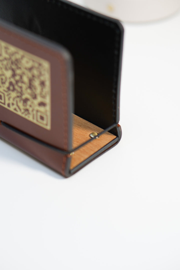 Custom Leather Napkin Holder: Personalized Table Decor, Restaurant Menu