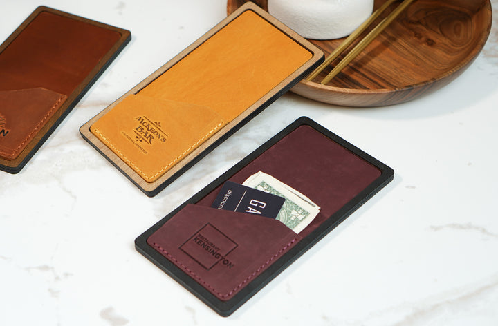 Personalized Wood Guest Check Book